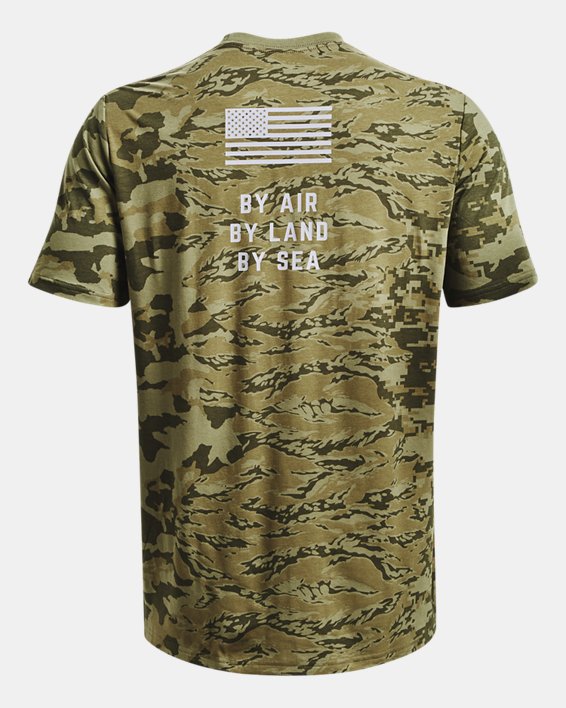 Men's Project Rock Veterans Day Show Camo T-Shirt, Green, pdpMainDesktop image number 5